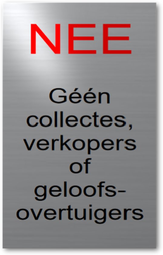 geen collecte aub